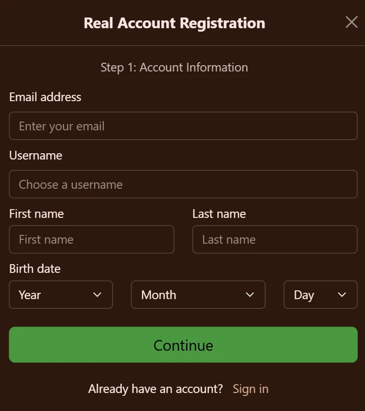 Cocoa Casino Sign Up