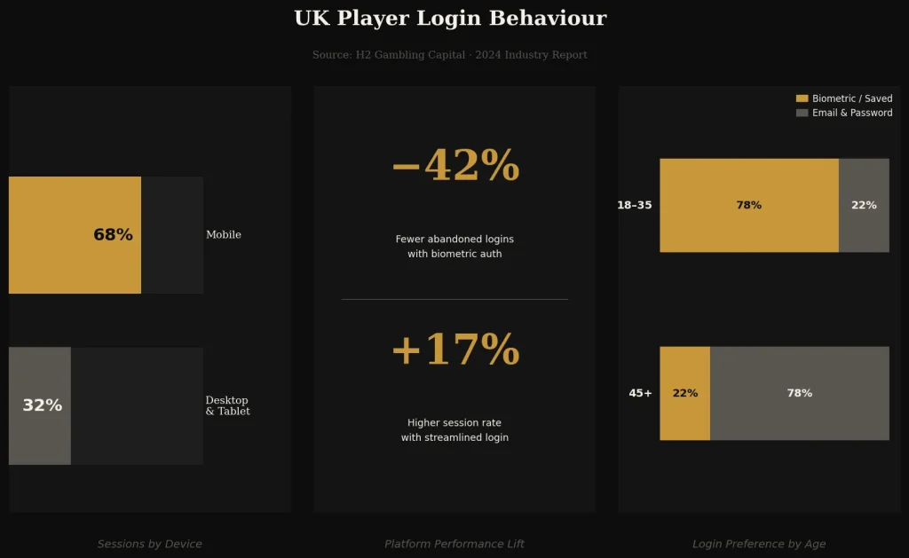 UK Player Login Statistics and Behaviour Trends